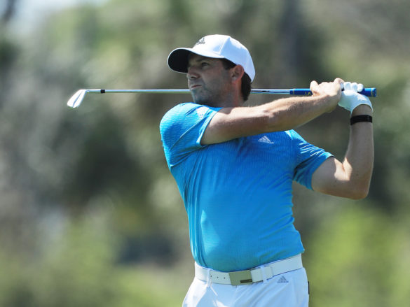 Sergio Garcia durante l'ultimo giro di gara sul PGA Tour, quello di apertura di The Players, prima della sospensione dei calendari per il COVID-19 (Photo by Matt Sullivan/Getty Images)